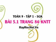 Bài 5.1 Toán 9 tập 1 SGK Kết nối tri thức